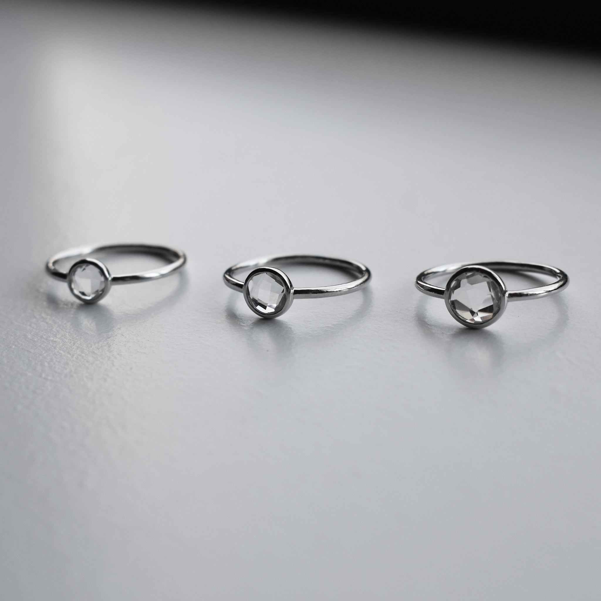 Quartz Droplet Ring (Medium)｜クオーツの水滴リング (中)