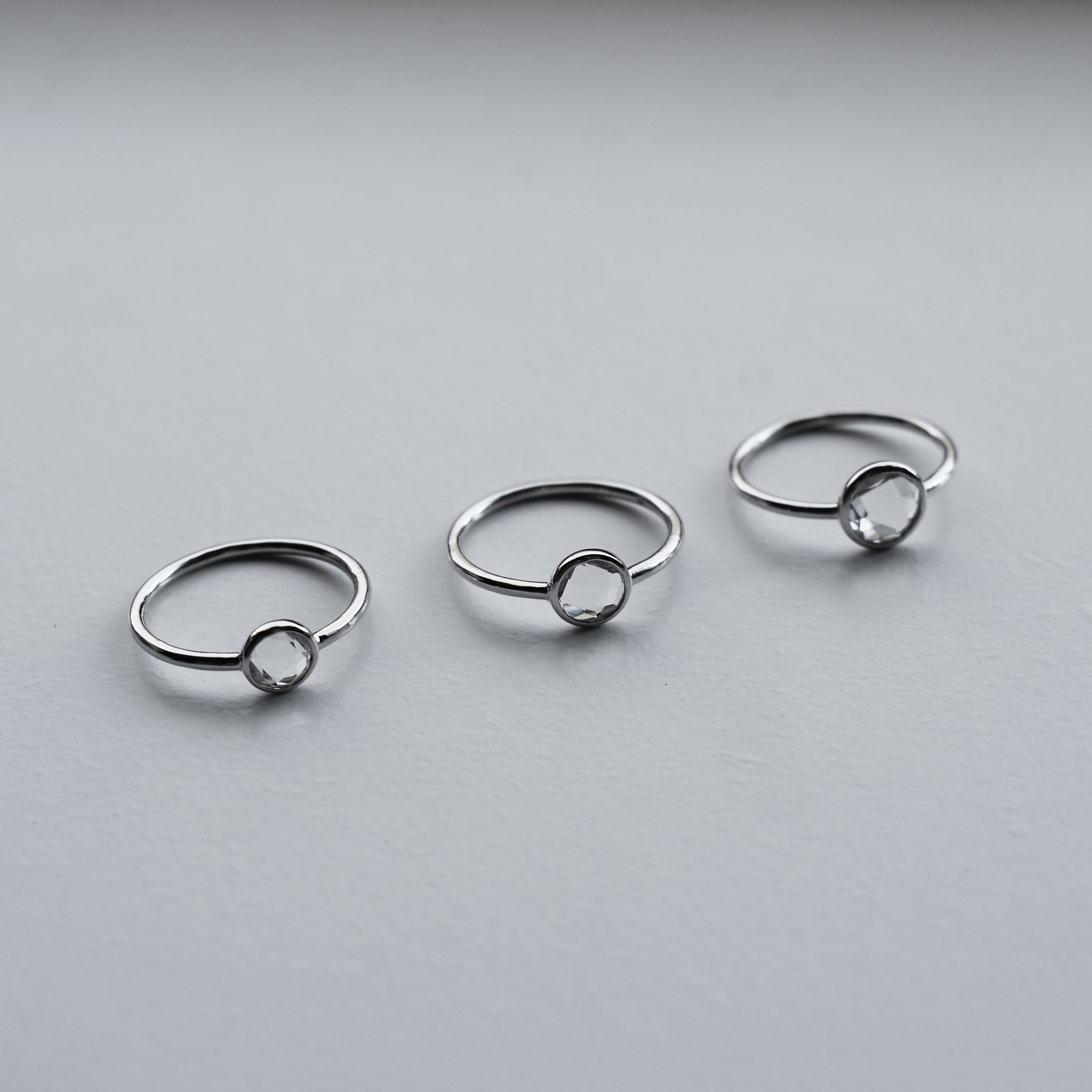 Quartz Droplet Ring (Medium)｜クオーツの水滴リング (中)