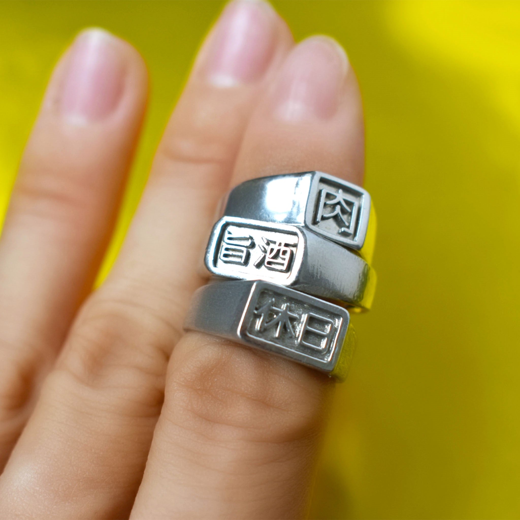 Octagon Signet Ring (Extra Small)｜八角形リング (極小)