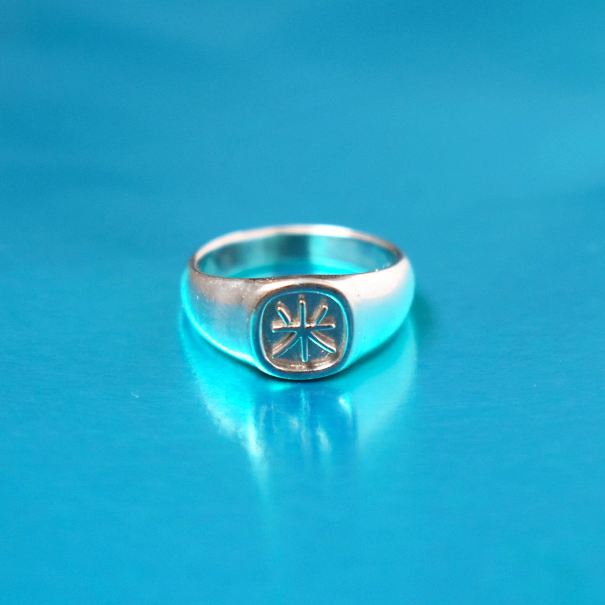 "Tentative" Oval Signet Ring (Small)