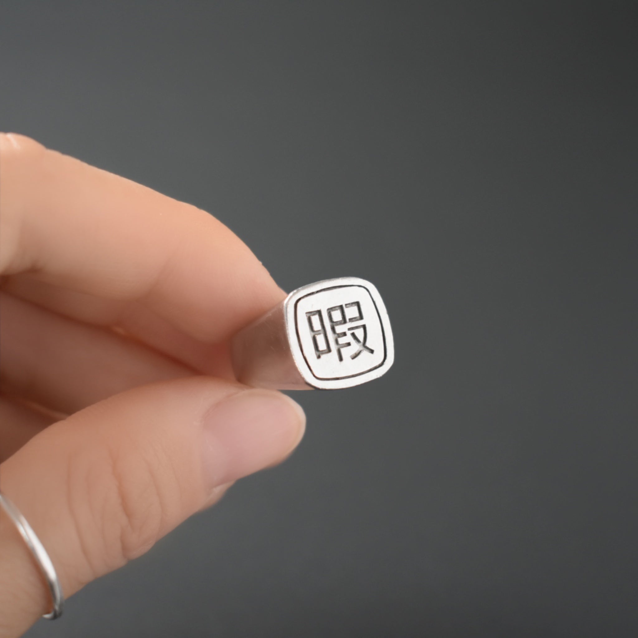 目デザイン 四角形リング 四角型 ◇スクエア変形シルバーリング3697A 指輪・リング Ringo